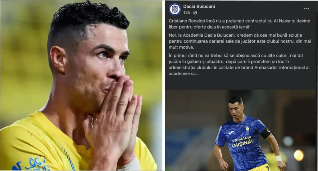 Chuyển nhượng: CLB Moldova táo bạo gửi lời mời Ronaldo sau hợp đồng với Al Nassr